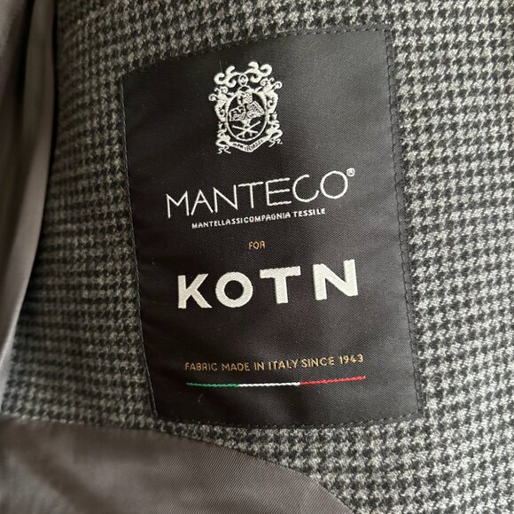 NWT Kotn Wool Laureate Jacket M – Charcoal Houndstooth, - Picture 5 of 6